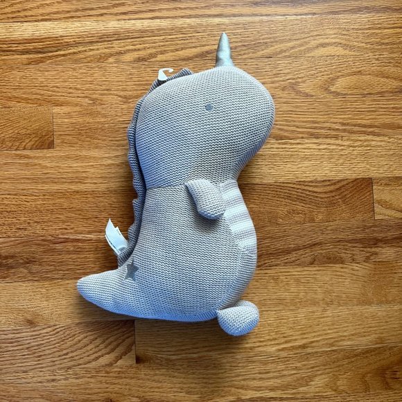 Living Textiles Plush Toy Taylor T-Rex Knitted Stuffed Animal Toy with Rattle EU - Picture 1 of 3